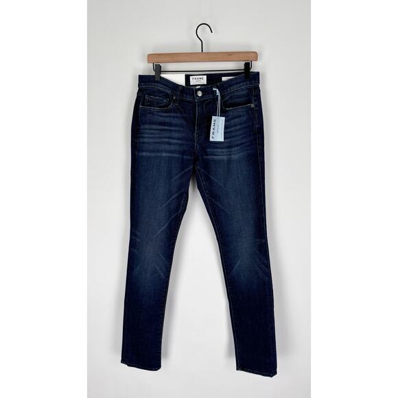 Frame L'Homme Mid Rise Slim Fit Denim Jeans Cabrillo Mens Size 30x33 New Stretch - Picture 5 of 12